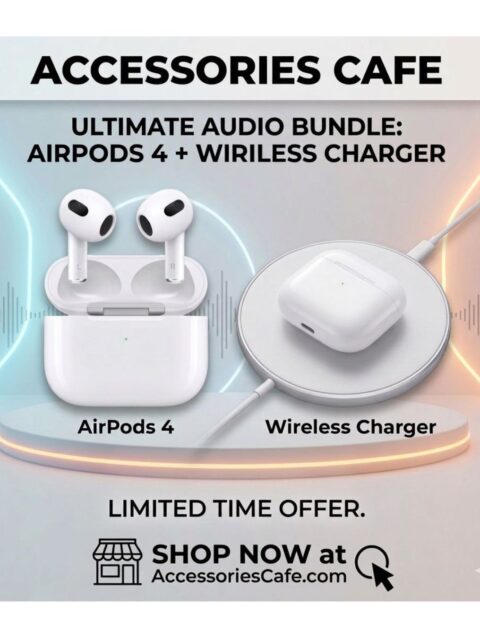 Special Combo 4 - Airpods 4 ANC + Wireless Charger + Silicone case